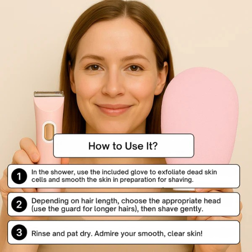 Women's razor trimmer – Smooth skin without irritation 